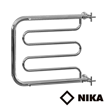 Nick PM1 Heated Towel Rail: Stylish and Customizable 3D model image 1 