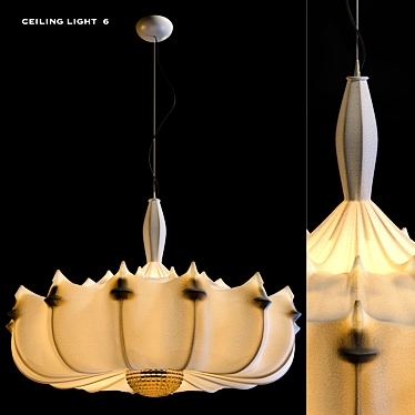 Zeppelin S1: Marcel Wanders Inspired Ceiling Light 3D model image 1 