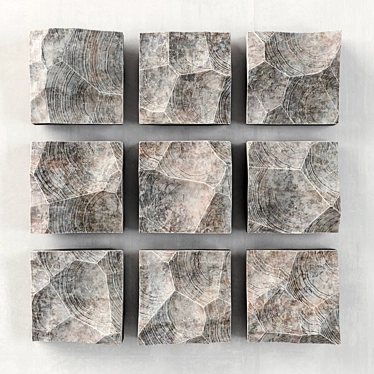 Rocky Panel: Authentic Stone Texture 3D model image 1 