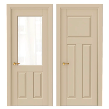 Elegant Interior Doors 3D model image 1 