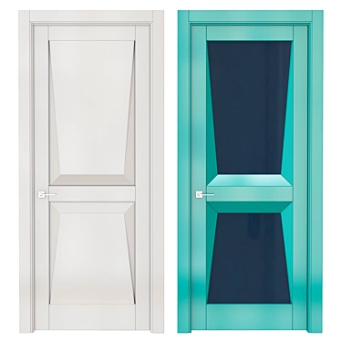 Sleek Contemporary Interior Doors 3D model image 1 