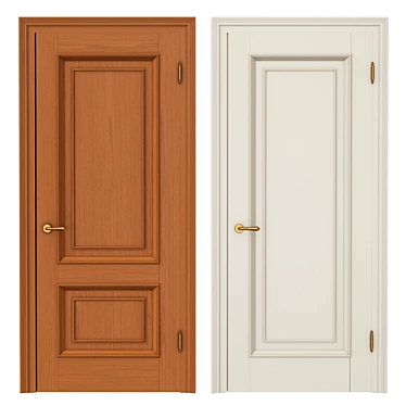 Elegant Classic Interior Doors 3D model image 1 