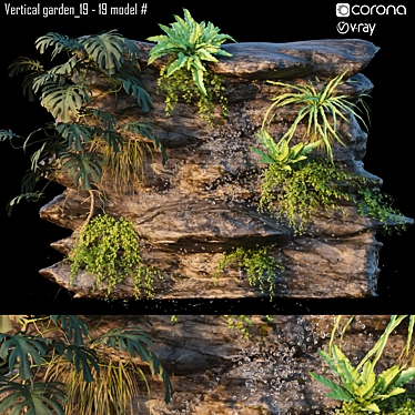 Versatile Vertical Garden: Model #19, Ideal for Indoor and Outdoor Use 3D model image 1 