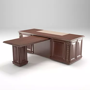 Executive Office Table 3D model image 1 