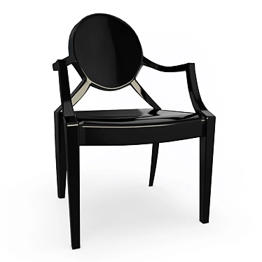 Sleek Modern Ghost Chair 3D model image 1 