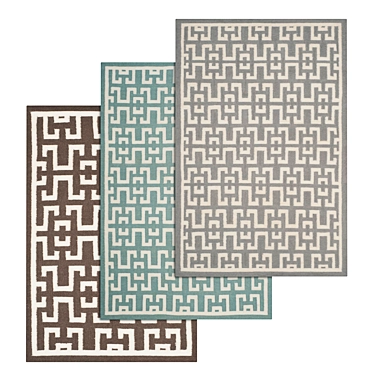 High-Quality Carpets Set 3D model image 1 