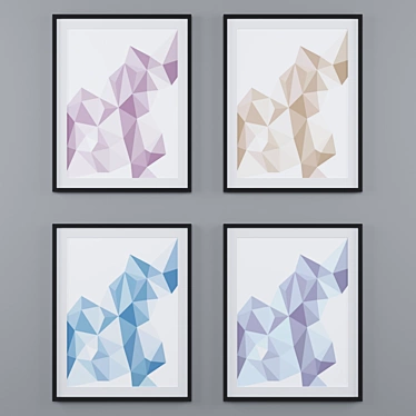 Geometric Abstraction Art Collection 3D model image 1 