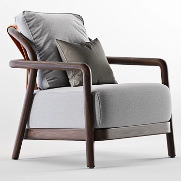 Elegant Flexform Alison Armchair 3D model image 1 