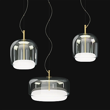 Elegant Jube Pendant Light 3D model image 1 