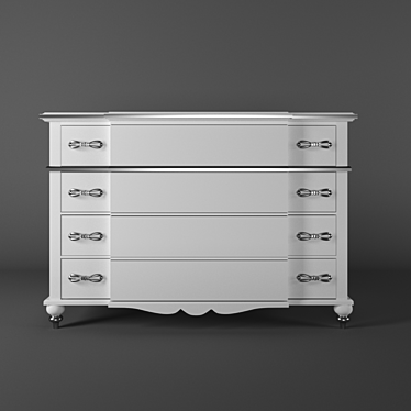 Elegant "Estel" Chest - Exquisite Storage Solution 3D model image 1 