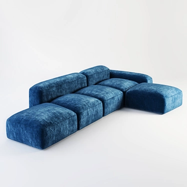 Elegant Lapis Sofa | Luxurious Comfort 3D model image 1 