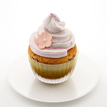 Sweet Delights Cupcake 3D model image 1 