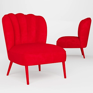 Dalyan Rare Armchair: Exquisite Elegance 3D model image 1 