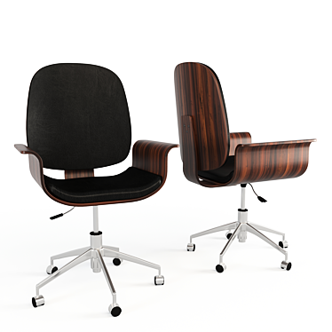 Sleek Plywood Saul Office Chair 3D model image 1 