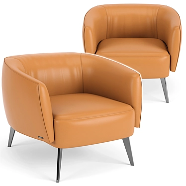 Classic Comfort Armchair | W. 70 x H. 68 x D. 89 cm 3D model image 1 