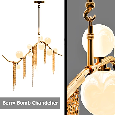 Berry Blast Chandelier 3D model image 1 