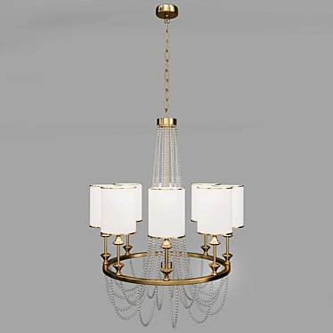 Elegant Ring Chandelier 3D model image 1 