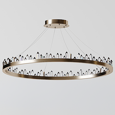 Modern Glacier Ceiling Chandelier 3D model image 1 