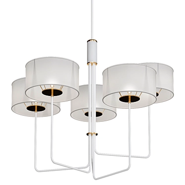 Luxury Quintet Chandelier 3D model image 1 