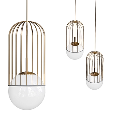 Elegant TELFORD Pendant Light 3D model image 1 