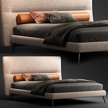 Twils DE LIGHT Bed: Stylish & Comfortable 3D model image 1 