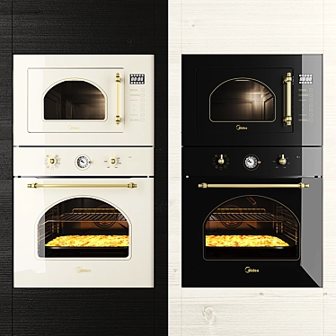 Midea microwave MI 9252, oven MO 58100, Ivory, Black