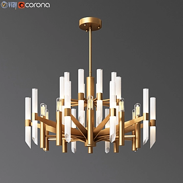 Nordic Brilliance Crystal Chandelier 3D model image 1 