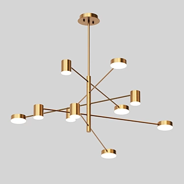 Modern LED Pendant Lamp | Lampatron SUNSHINE 10 3D model image 1 