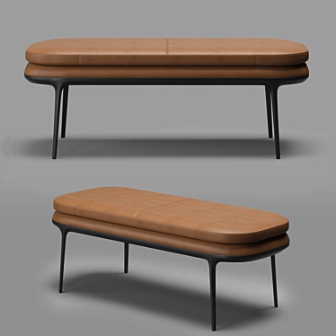 Maxalto Caratos Bench: Divine Elegance in Your Home 3D model image 1 
