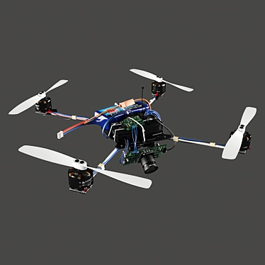 DIY Quadcopter Kit: Affordable, Homemade Design 3D model image 1 