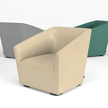 Vitra Lounge Chair: Chic & Comfy 3D model image 1 