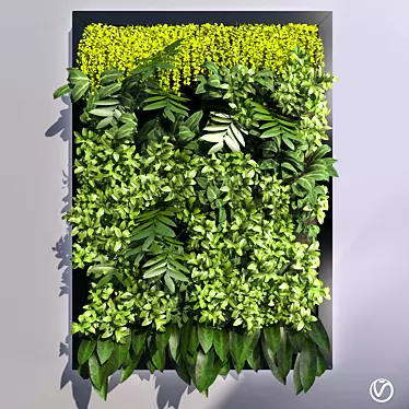 EcoVert: Green Wall for Serene Spaces 3D model image 1 