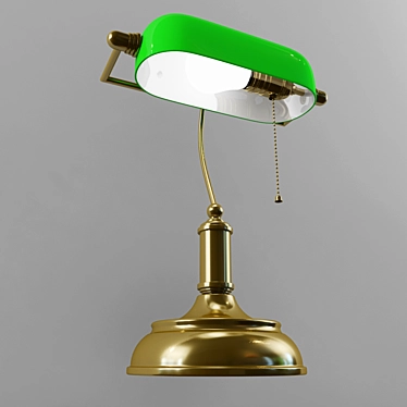 Bronze Table Lamp: Elegant Lighting Solution 3D model image 1 