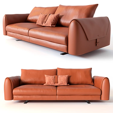 Gamma Karl Modern Sofa 3D model image 1 