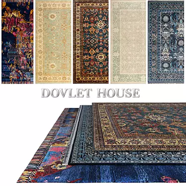 Luxury Carpets: DOVLET HOUSE 5-Piece Collection 3D model image 1 