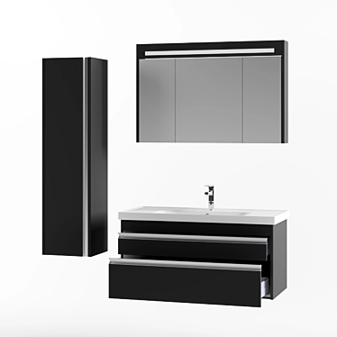 Espero Bathroom Furniture: Compact, Stylish, and Functional 3D model image 1 