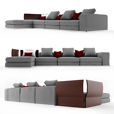 Modern Minotti West Sofa - 3ds MAX 2015 + Vray 3.60 3D model image 1 