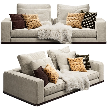 Luxury Minotti West Sofa 3D model image 1 