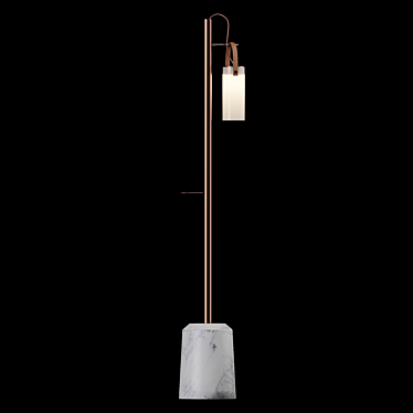 GALERIE FontanaArte Floor Lamp: Sleek Elegance! 3D model image 1 