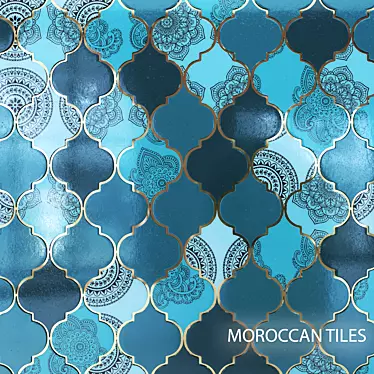 Moroccan Style PBR Tiles 3D model image 1 