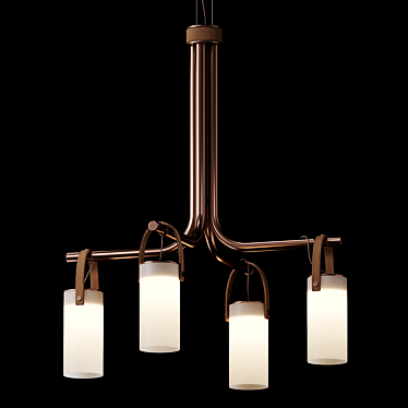 Elegant GALERIE Pendant Lamp - FontanaArte AR 3D model image 1 