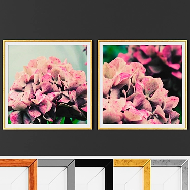 Modern 2-Piece Picture Frame Set 3D model image 1 