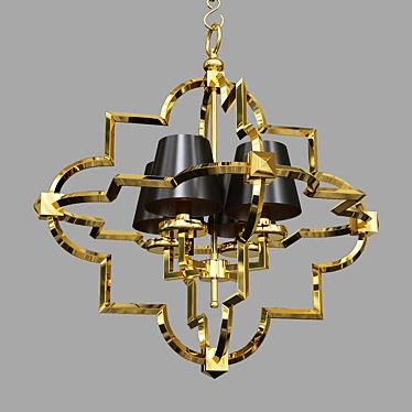 Elegant Lantern Fixture for Perfect Ambiance 3D model image 1 