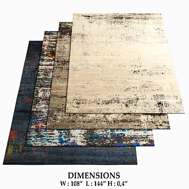 Jan Kath Artwork Rugs: Unique Designs 3D model image 1 