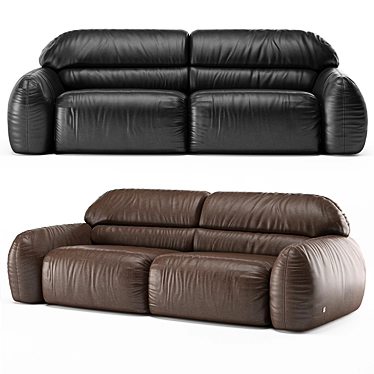 Elegant Granpiumotto Busnelli Sofa 3D model image 1 