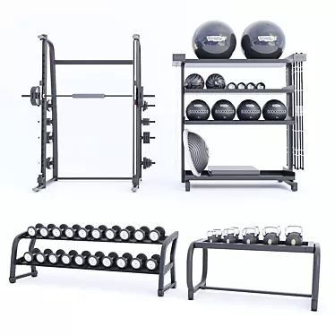 3D Realistic Gym Gallery 3D model image 1 