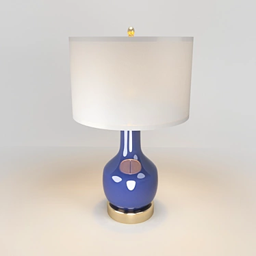 Majlo Table Lamp with White Shade 3D model image 1 