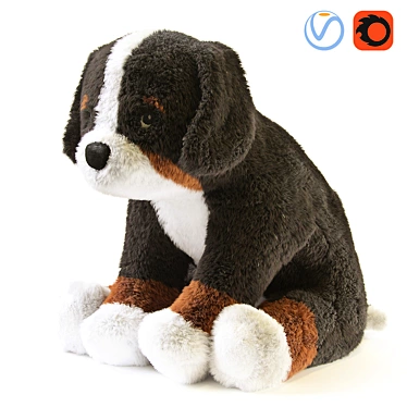 HOPPIG Bernese Shepherd Plush Toy 3D model image 1 