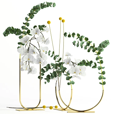 Plants in metal vases Fresh