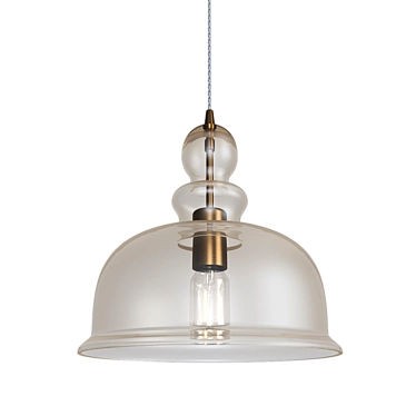 Modern Bronze Pendant Lamp 3D model image 1 